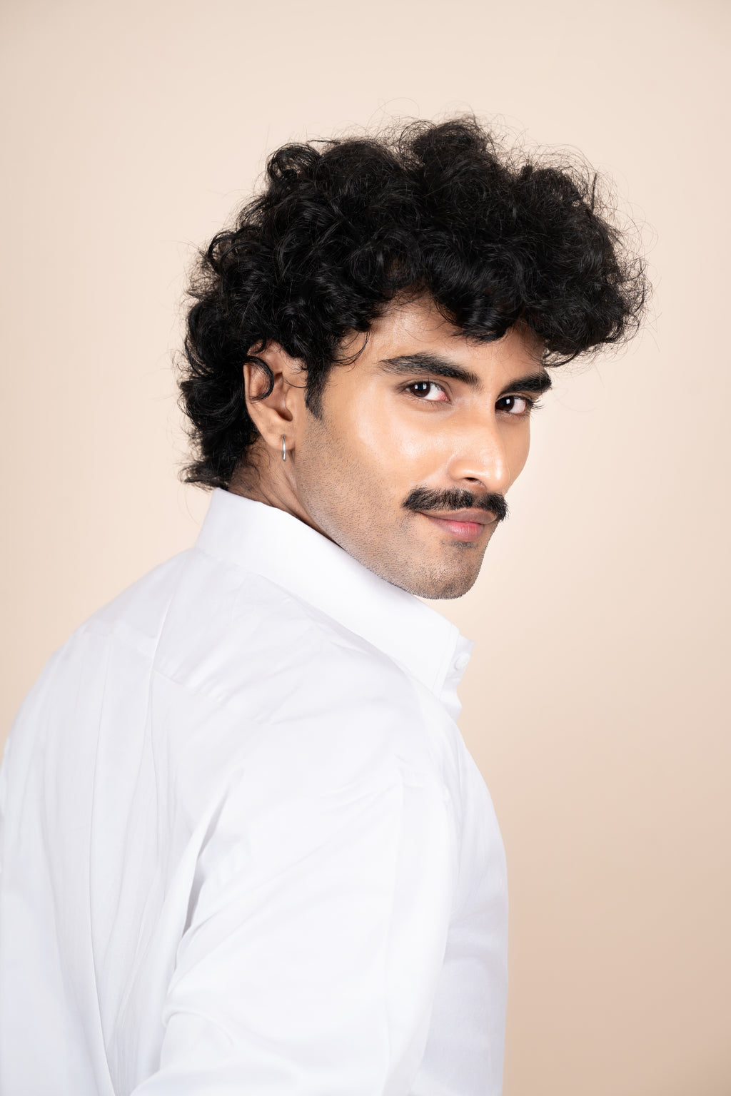 White Giza Cotton Tailored Shirt
