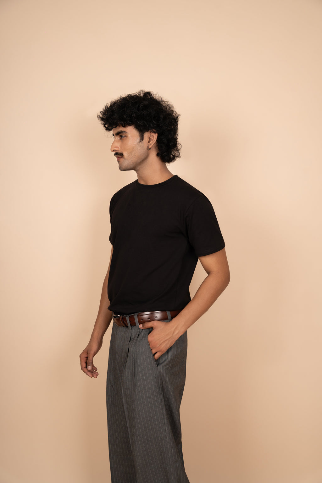 Classic Black Half-Sleeve T-Shirt