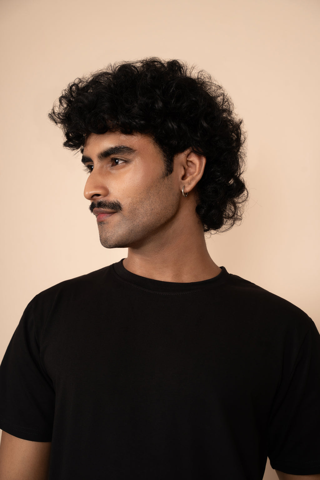 Classic Black Half-Sleeve T-Shirt