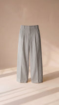Grey Linen Tailored Trouser