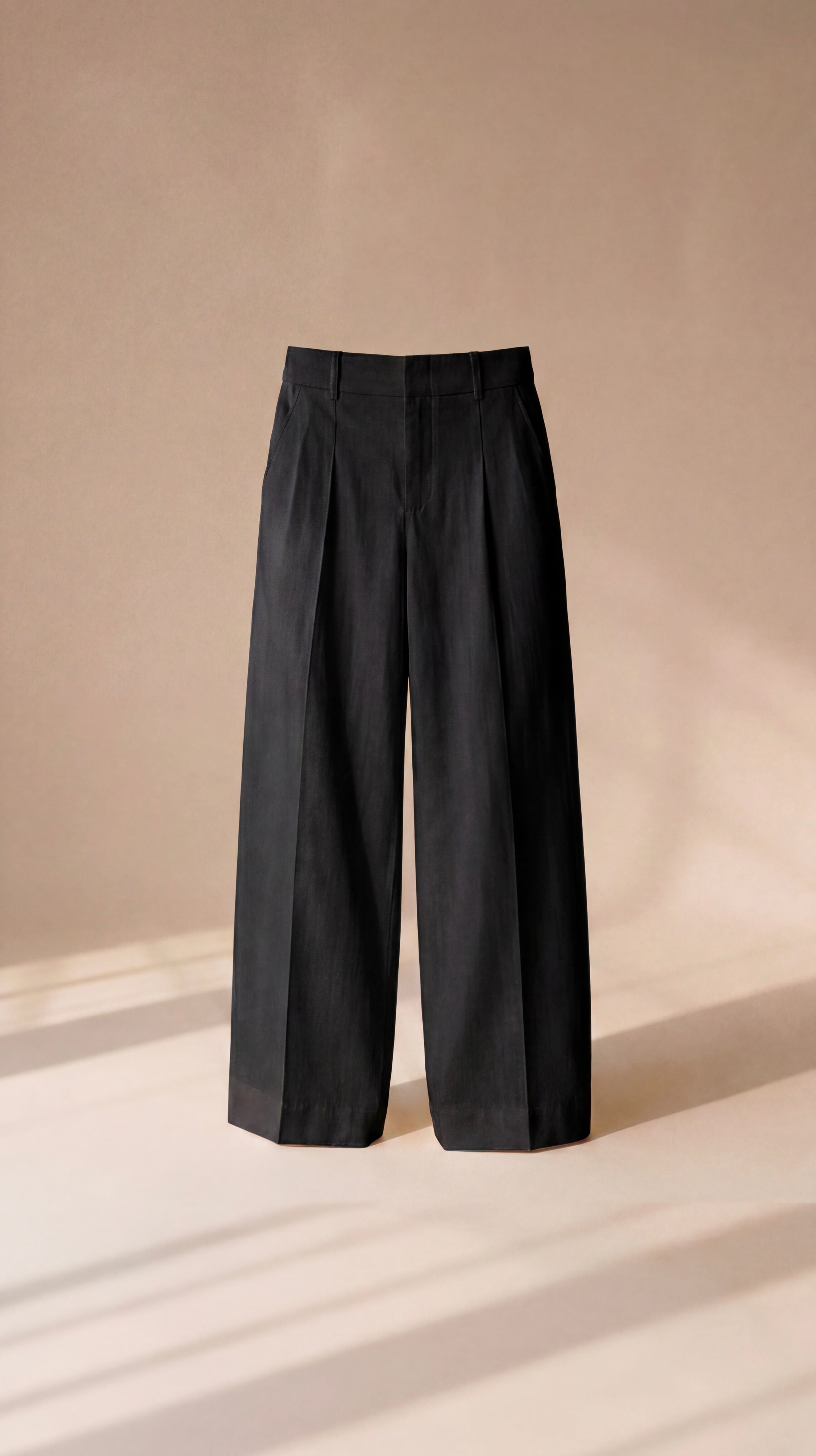 Black Linen Classic Trouser