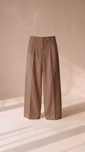 Coffee Brown Linen Trouser