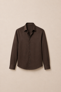 Espresso Brown Cotton Shirt