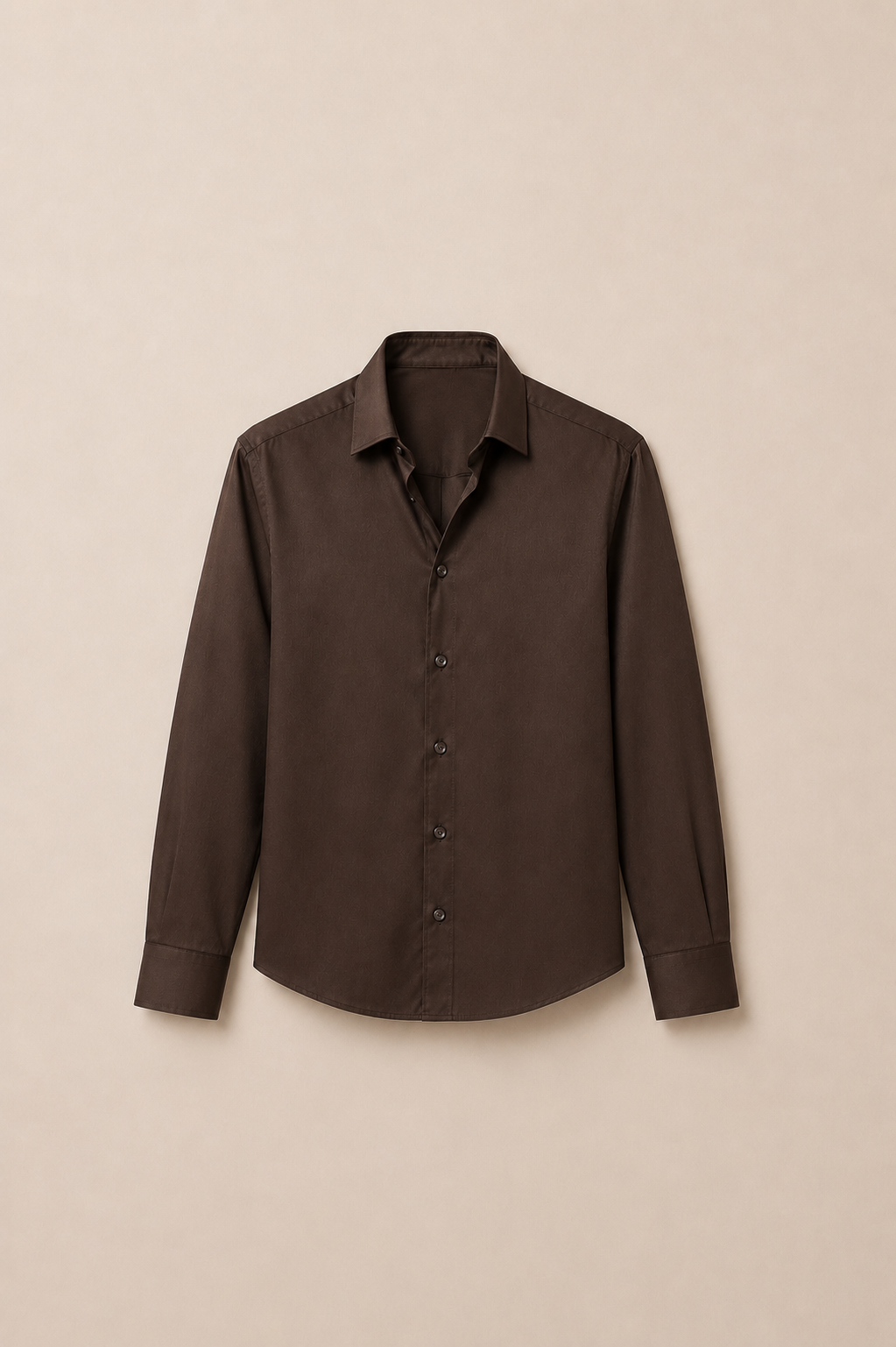 Espresso Brown Cotton Shirt
