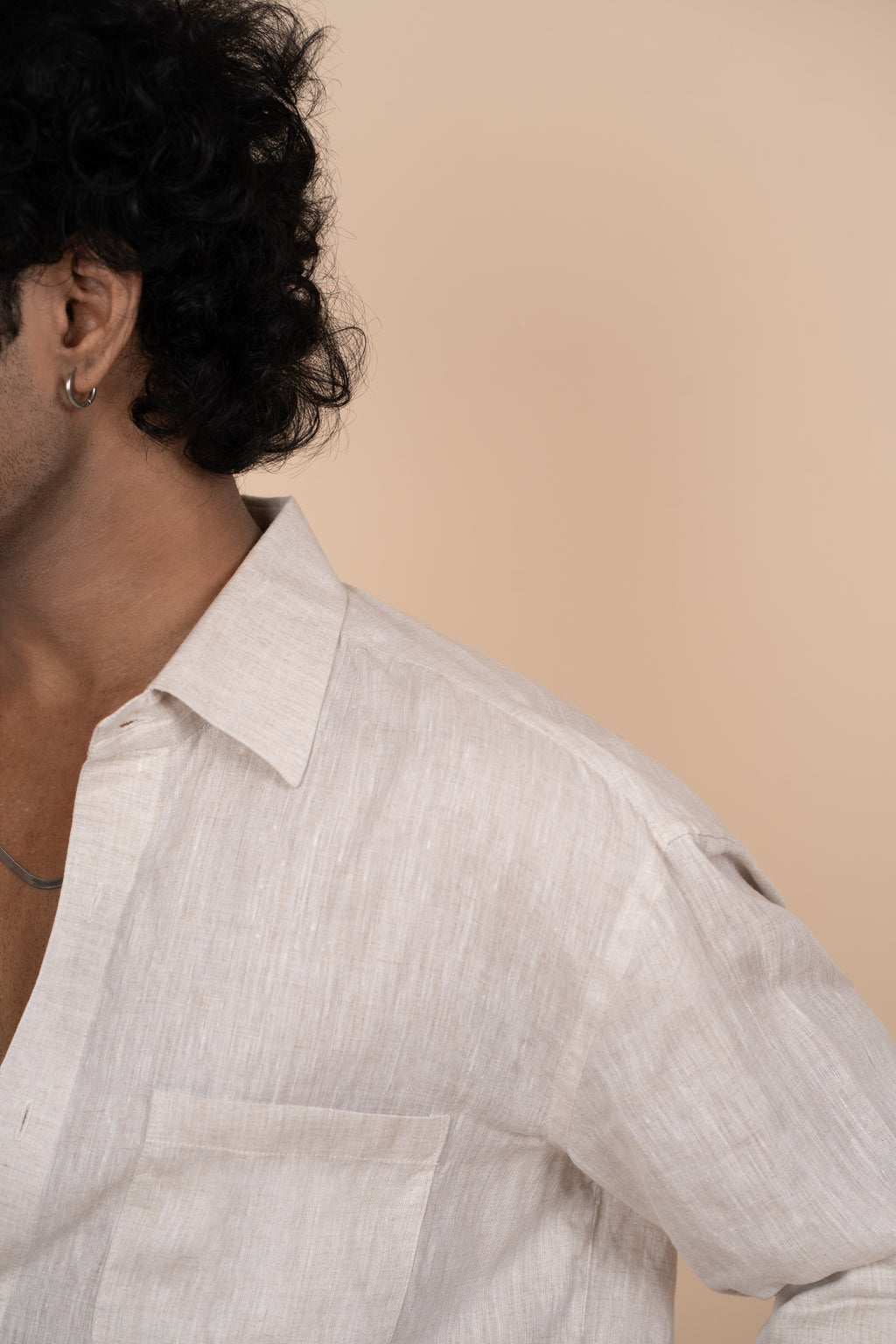 Beige Linen Shirt