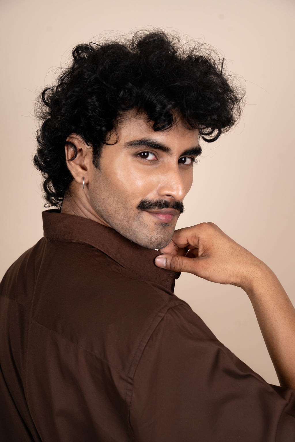 Espresso Brown Cotton Shirt