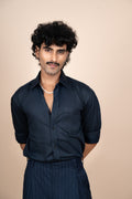 Navy Blue Tailored Shirt