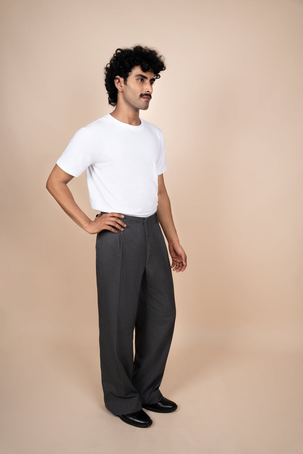 Charcoal Grey Tailored Trouser