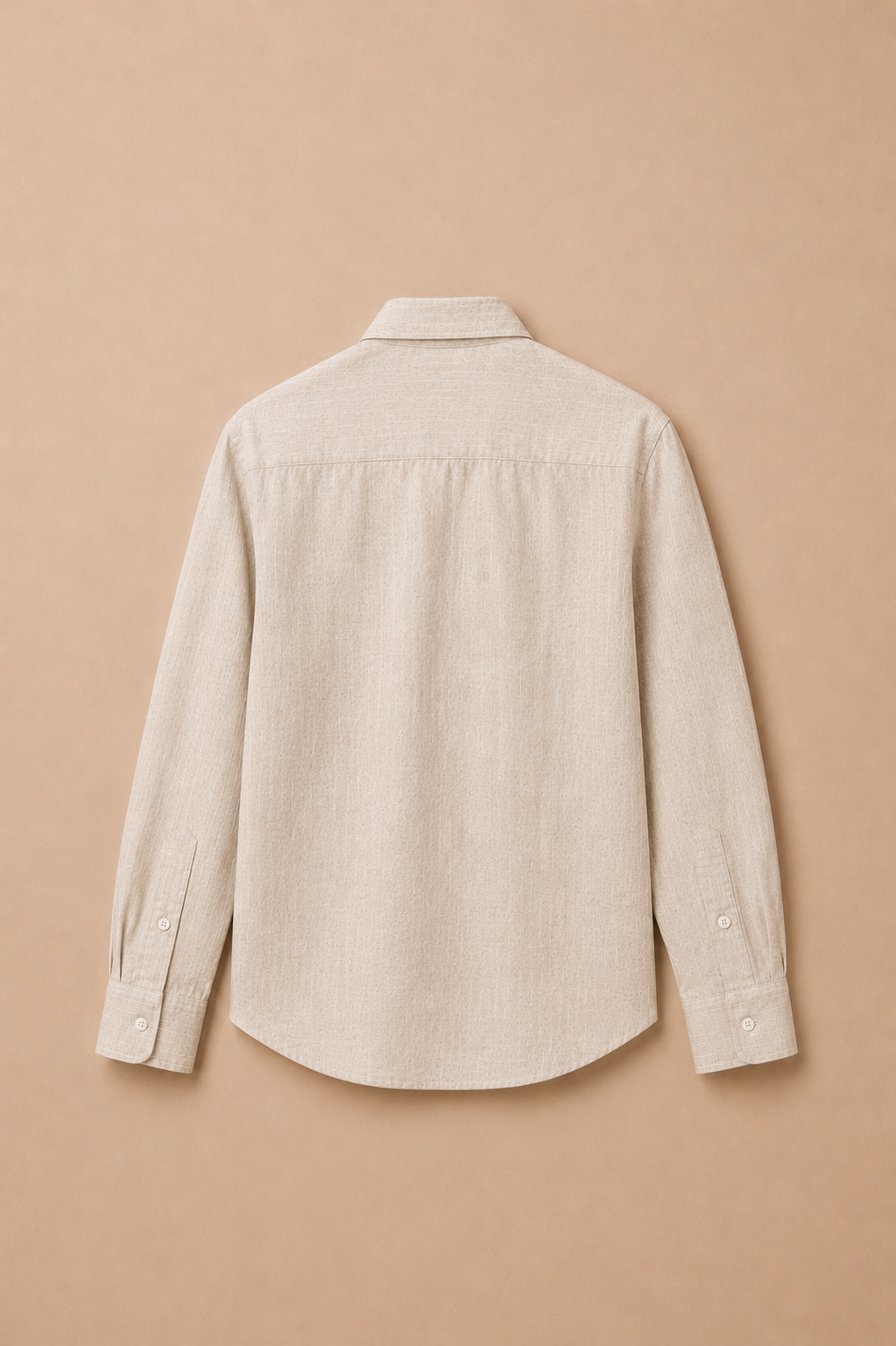 Beige Linen Shirt - back