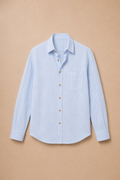 Sky Blue Linen Shirt - front