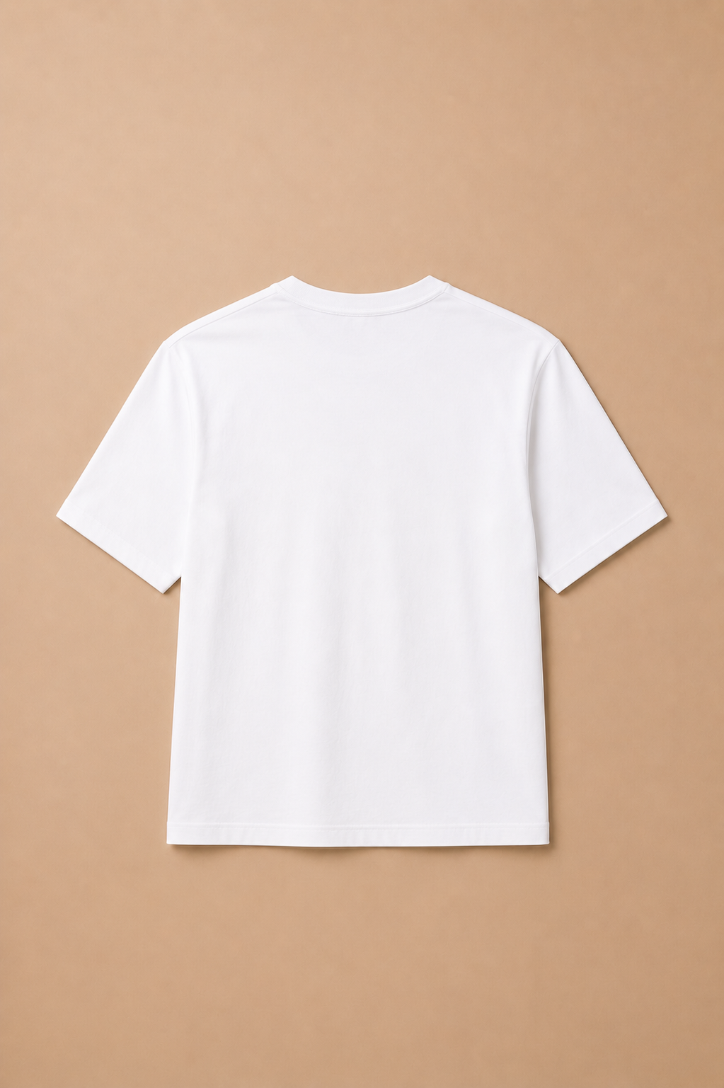 Classic White Half-Sleeve T-Shirt - back