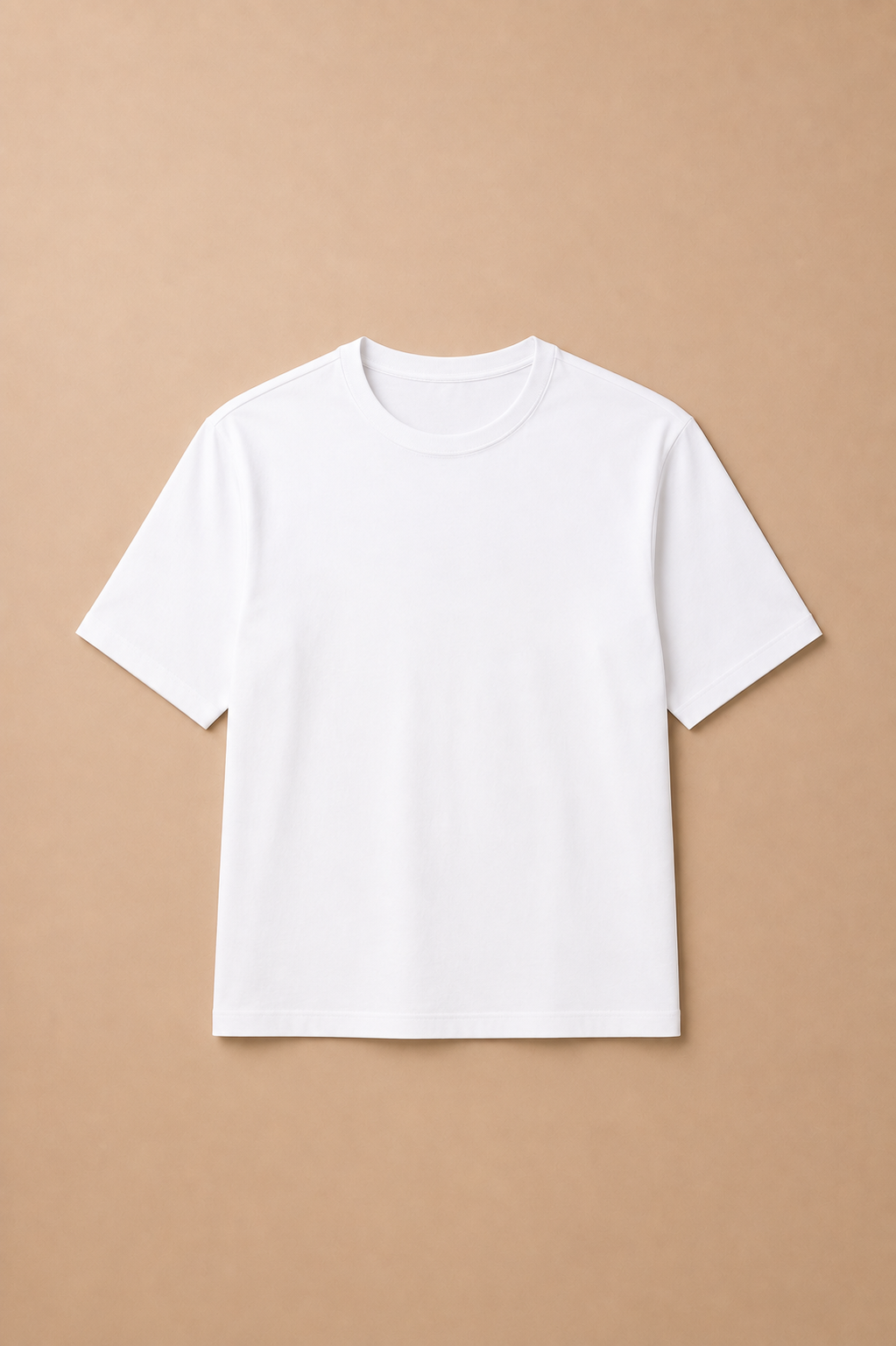 Classic White Half-Sleeve T-Shirt - front