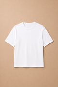 Classic White Half-Sleeve T-Shirt - front